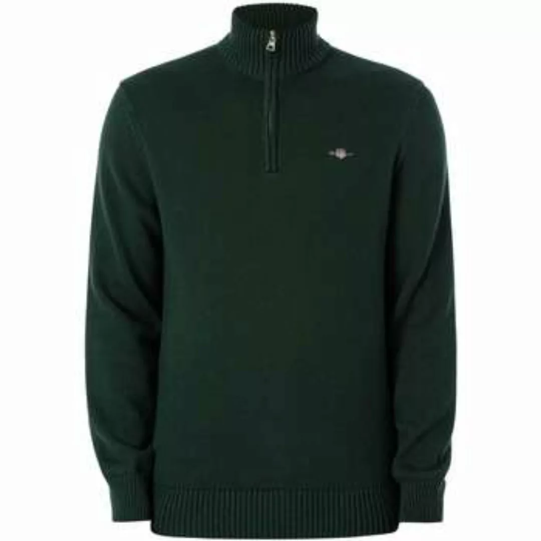 Gant  Pullover Lässiger Baumwollstrick mit halbem Reißverschluss günstig online kaufen