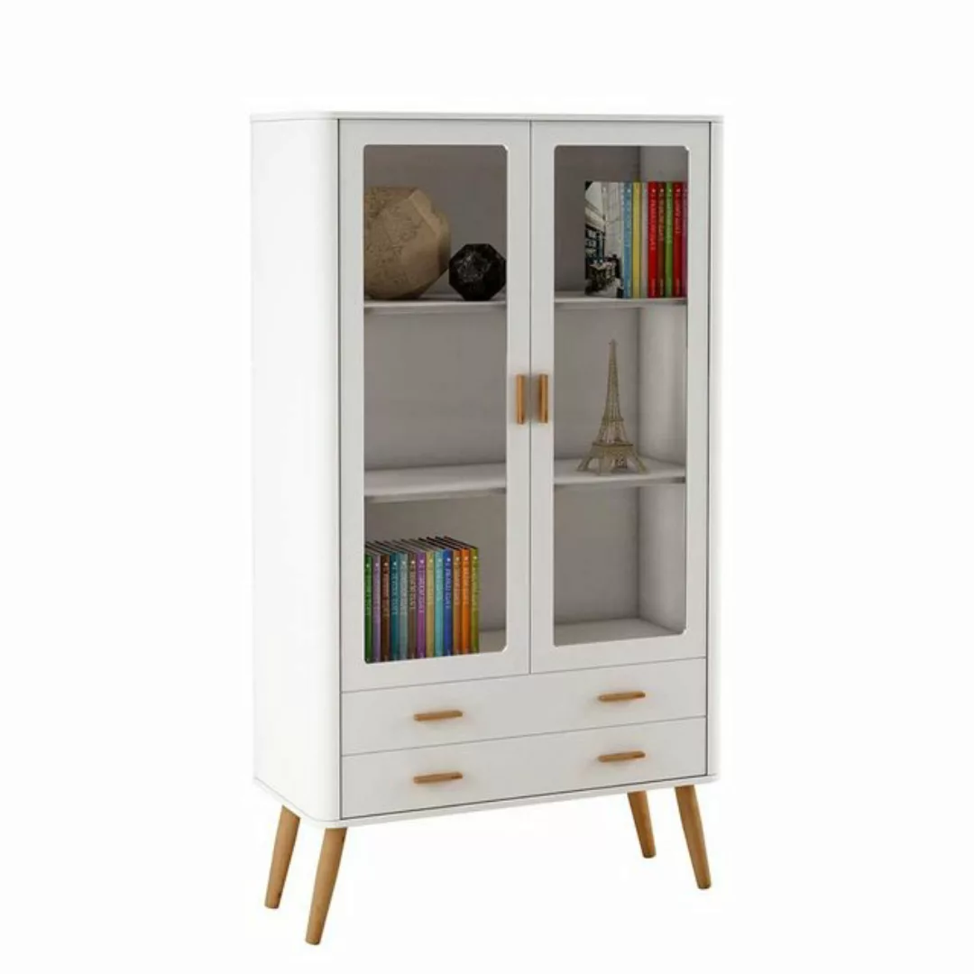 Pharao24 Vitrine Berenice aus Massivholz günstig online kaufen