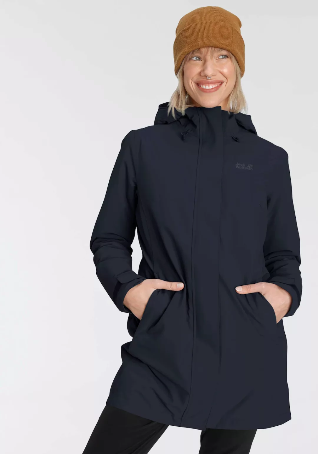 Jack Wolfskin Parka "KIOLA", mit Kapuze, Wärmend, winddicht, Übergangsjacke günstig online kaufen