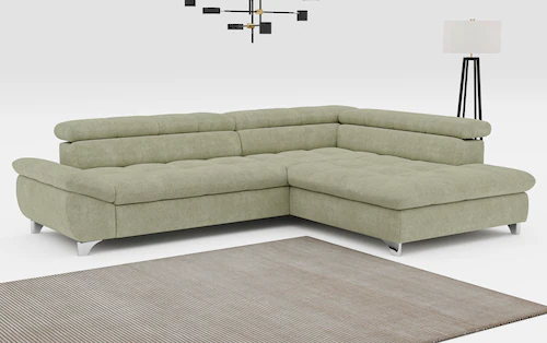 COTTA Ecksofa "Gemini L-Form", mit Kopfteilverstellung, wahlweise mit Bettf günstig online kaufen