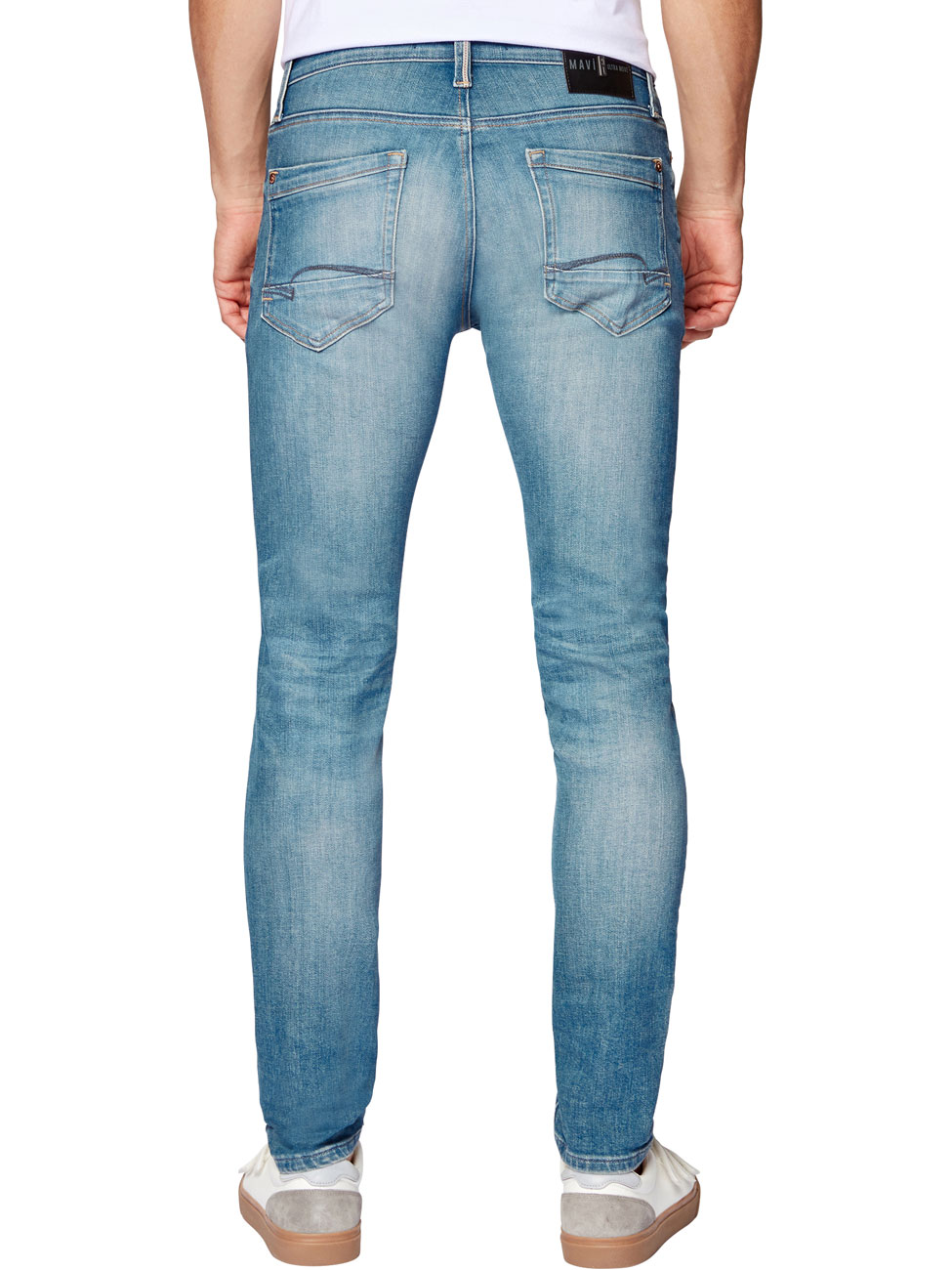 Mavi Herren Jeans James - Skinny Fit - Blau - Ash Blue Ultra Move günstig online kaufen