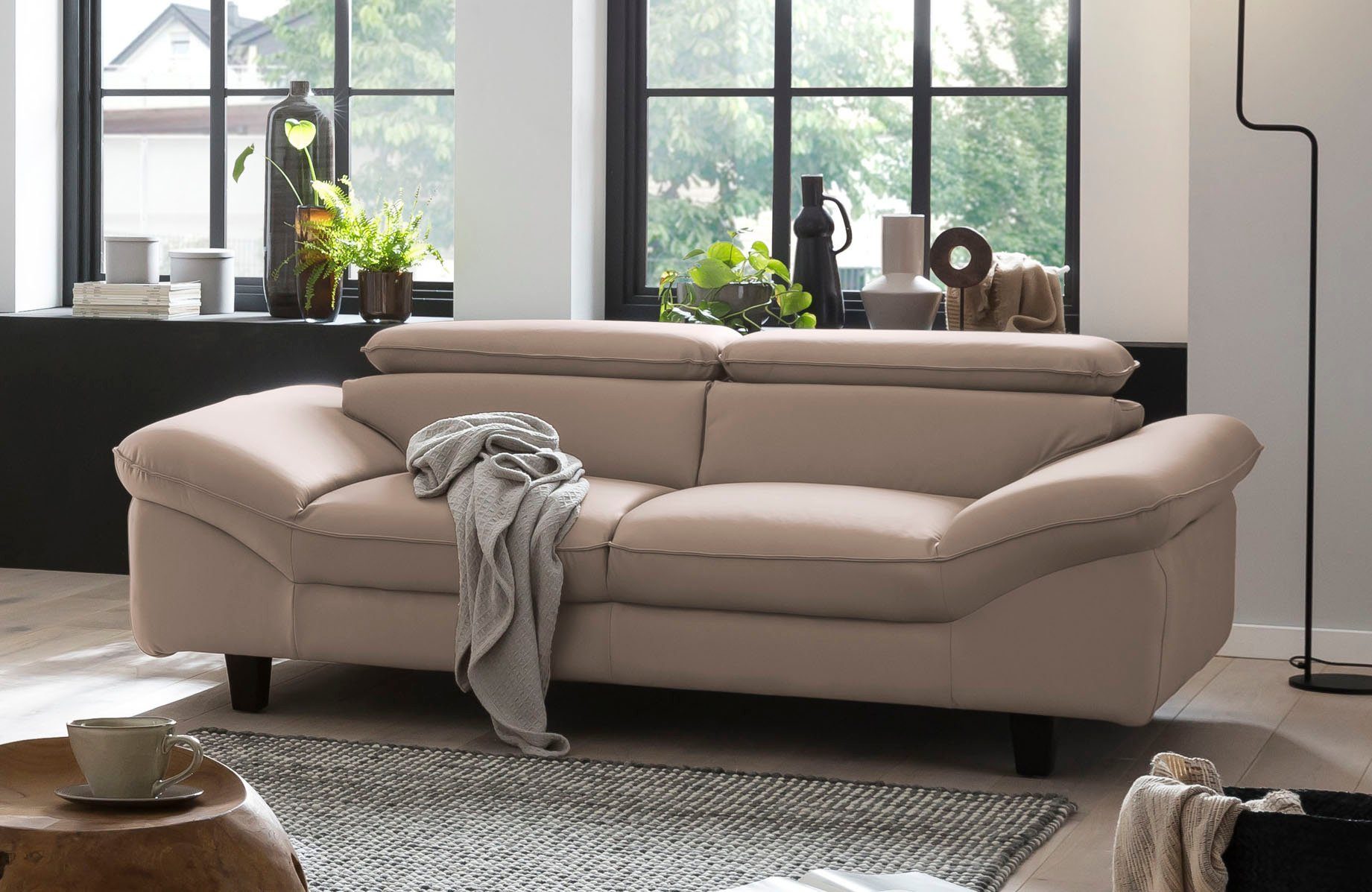 Home affaire 3-Sitzer "Pilot", Big-Sofa mit Kopfteilverstellung günstig online kaufen