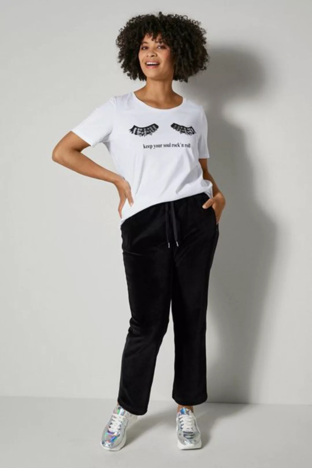 Angel of Style Rundhalsshirt Shirt mit Folienprint günstig online kaufen
