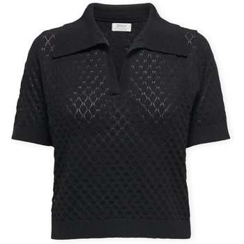 Only  Blusen Polo Cosima - Black günstig online kaufen