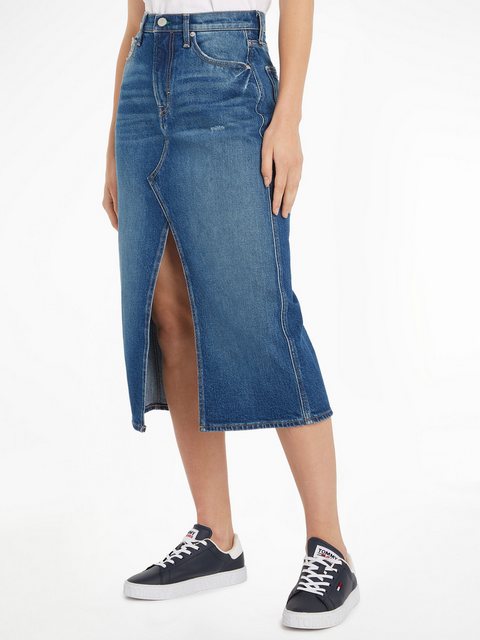 Tommy Jeans Midirock "CLAIRE HGH MIDI SKIRT CH6138", Webrock im 5-Pocket-St günstig online kaufen