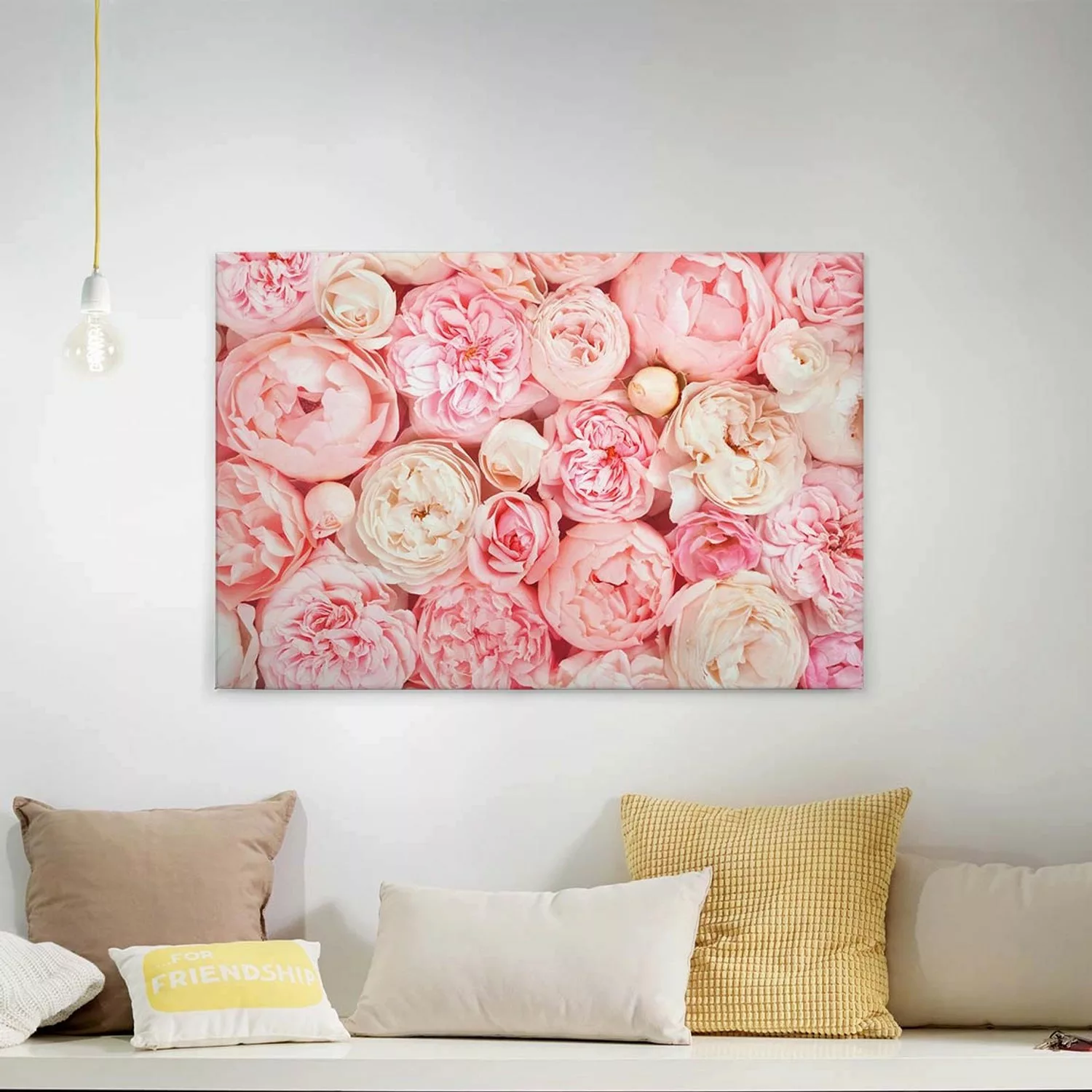 A.S. Création Leinwandbild "Roses", Kunst-Blumen-Kinder, (1 St.), Romantisc günstig online kaufen