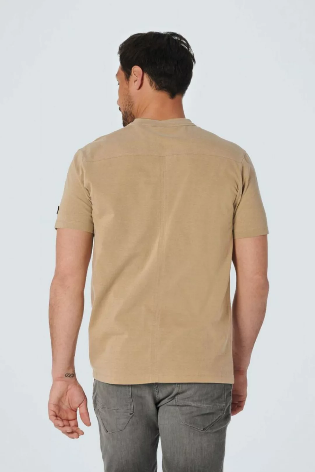 No Excess T-Shirt Knopf Khaki - Größe L günstig online kaufen