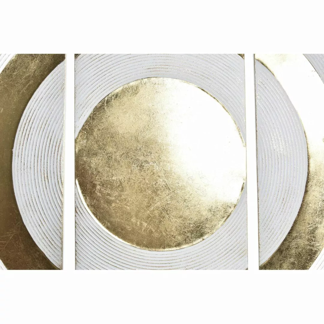 Wanddekoration Dkd Home Decor 3 Stück Golden Metall Weiß Orientalisch (120 günstig online kaufen