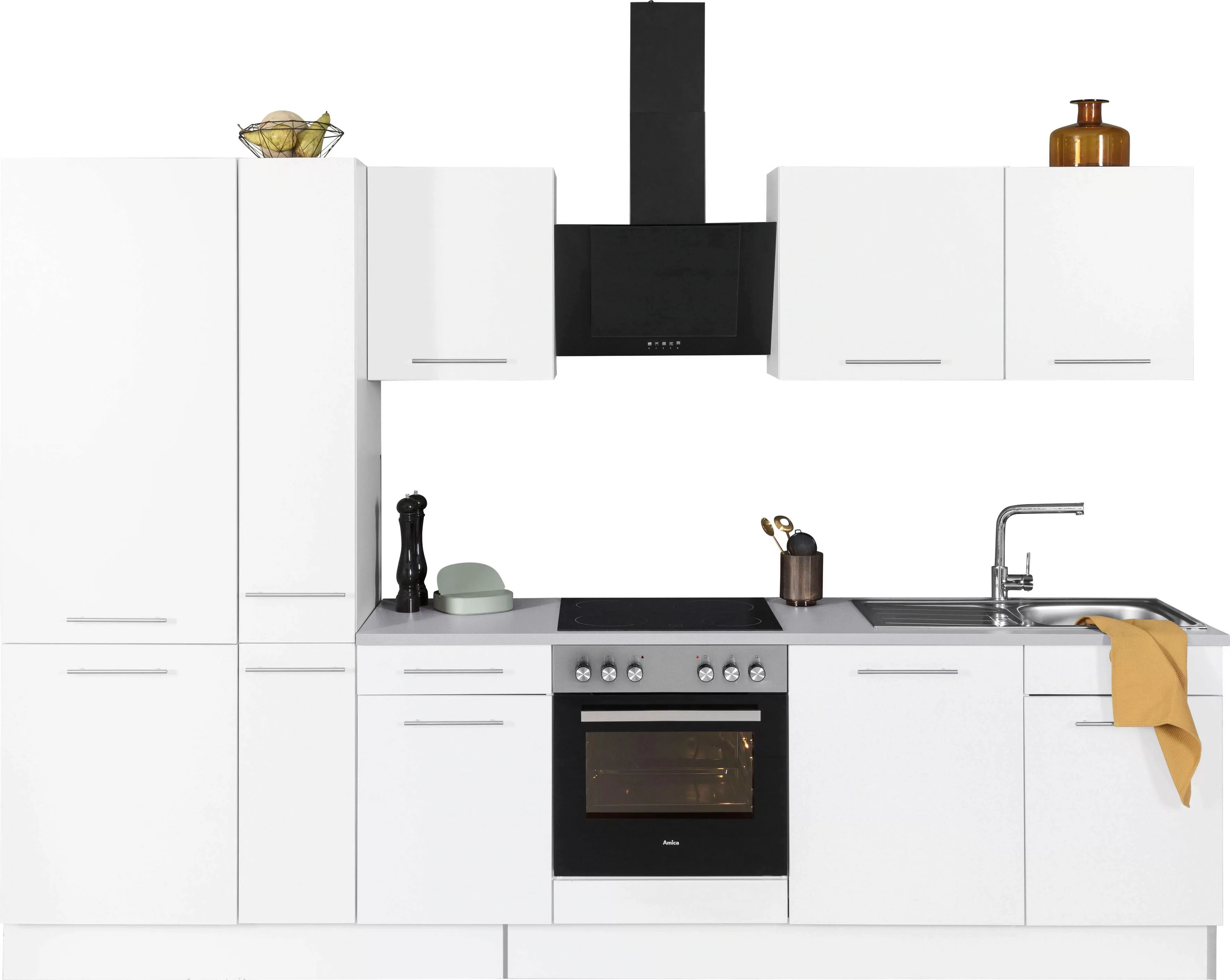 wiho Küchen Küchenzeile "Ela", Breite 310 cm, Soft-Close-Funktion, höhenver günstig online kaufen