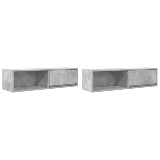 vidaXL TV-Schrank TV-Schränke 2 Stk. Betongrau 100x31x25,5 cm Holzwerkstoff günstig online kaufen