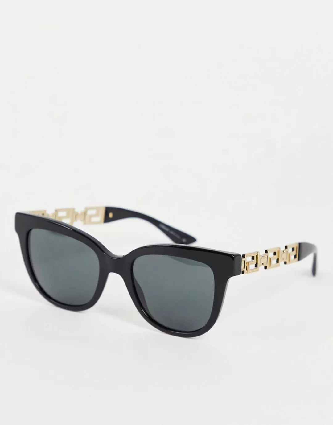 Versace – Runde Oversize-Damensonnenbrille in Schwarz, 0VE4394 günstig online kaufen