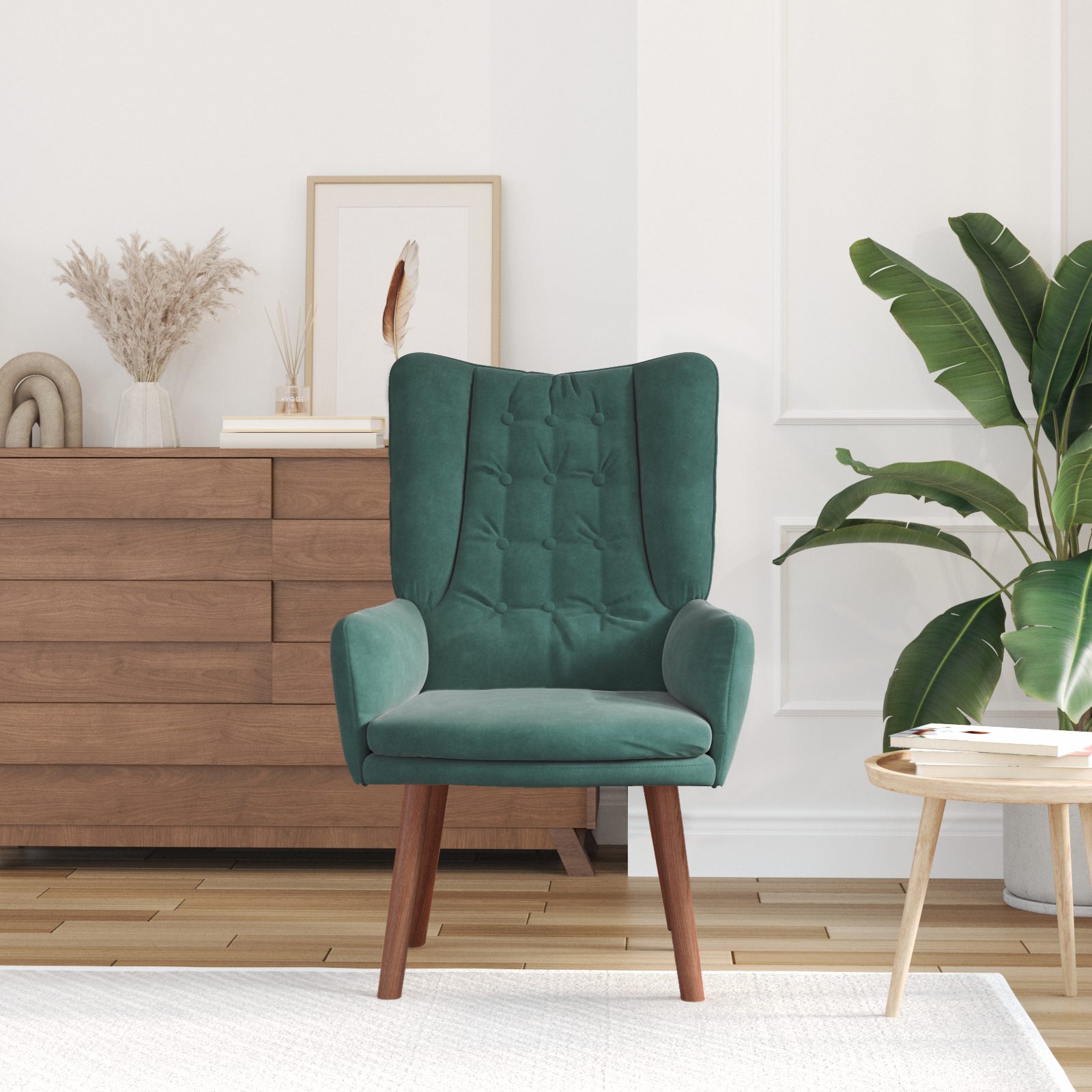 vidaXL Sessel Relaxsessel Dunkelgrün Samt (1-St) günstig online kaufen