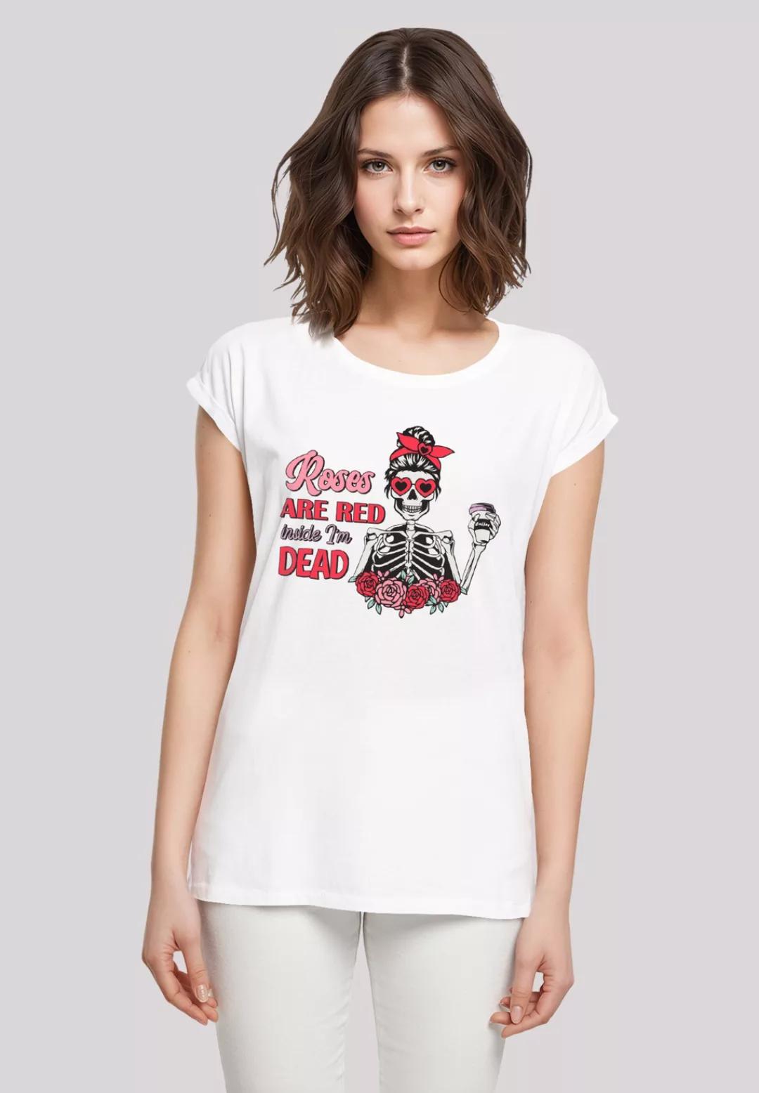 F4NT4STIC T-Shirt "Anti Valentinstag Roses are red", Premium Qualität günstig online kaufen