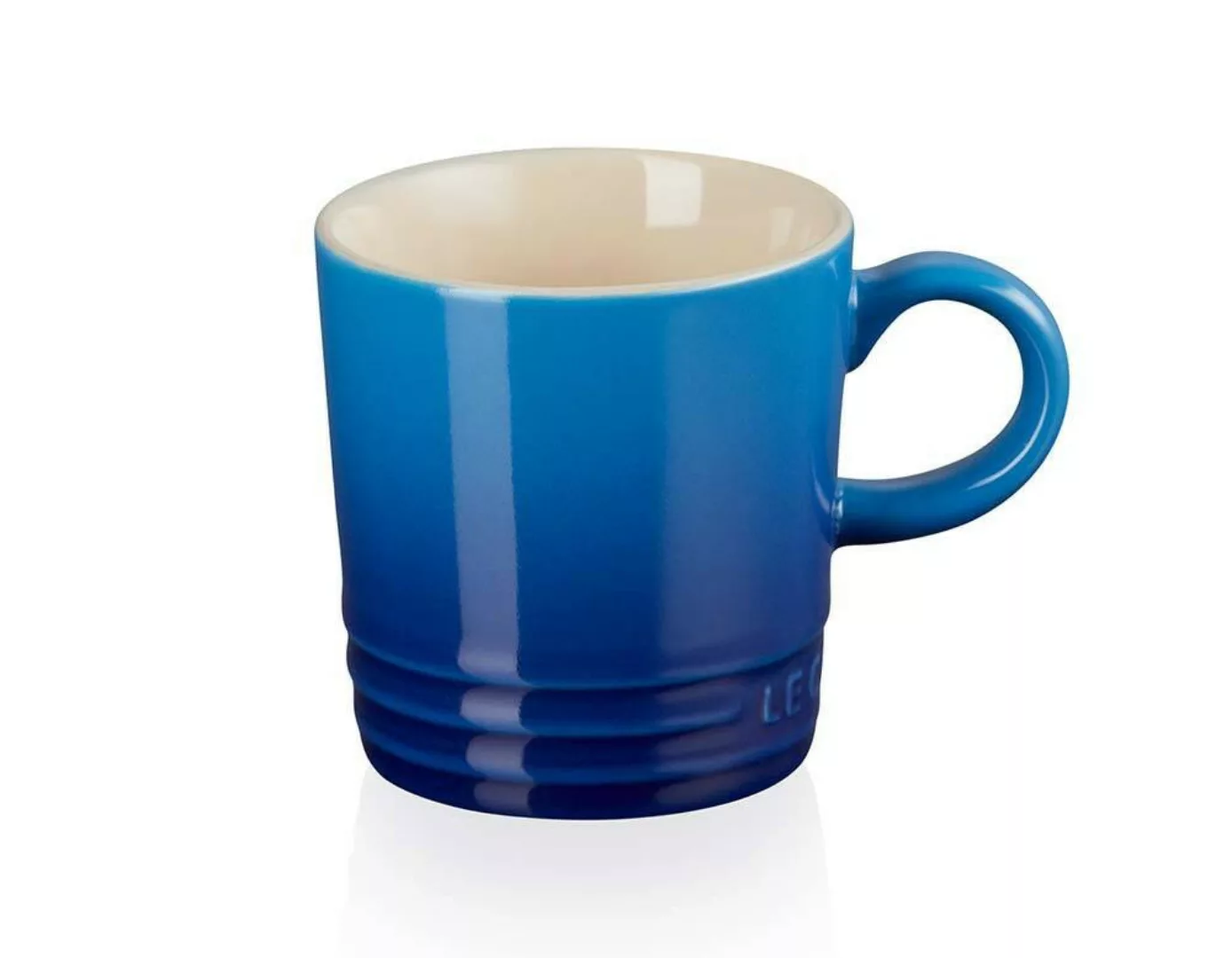 Le Creuset Tasse Becher Steinzeug Azure Blau 100 ml günstig online kaufen