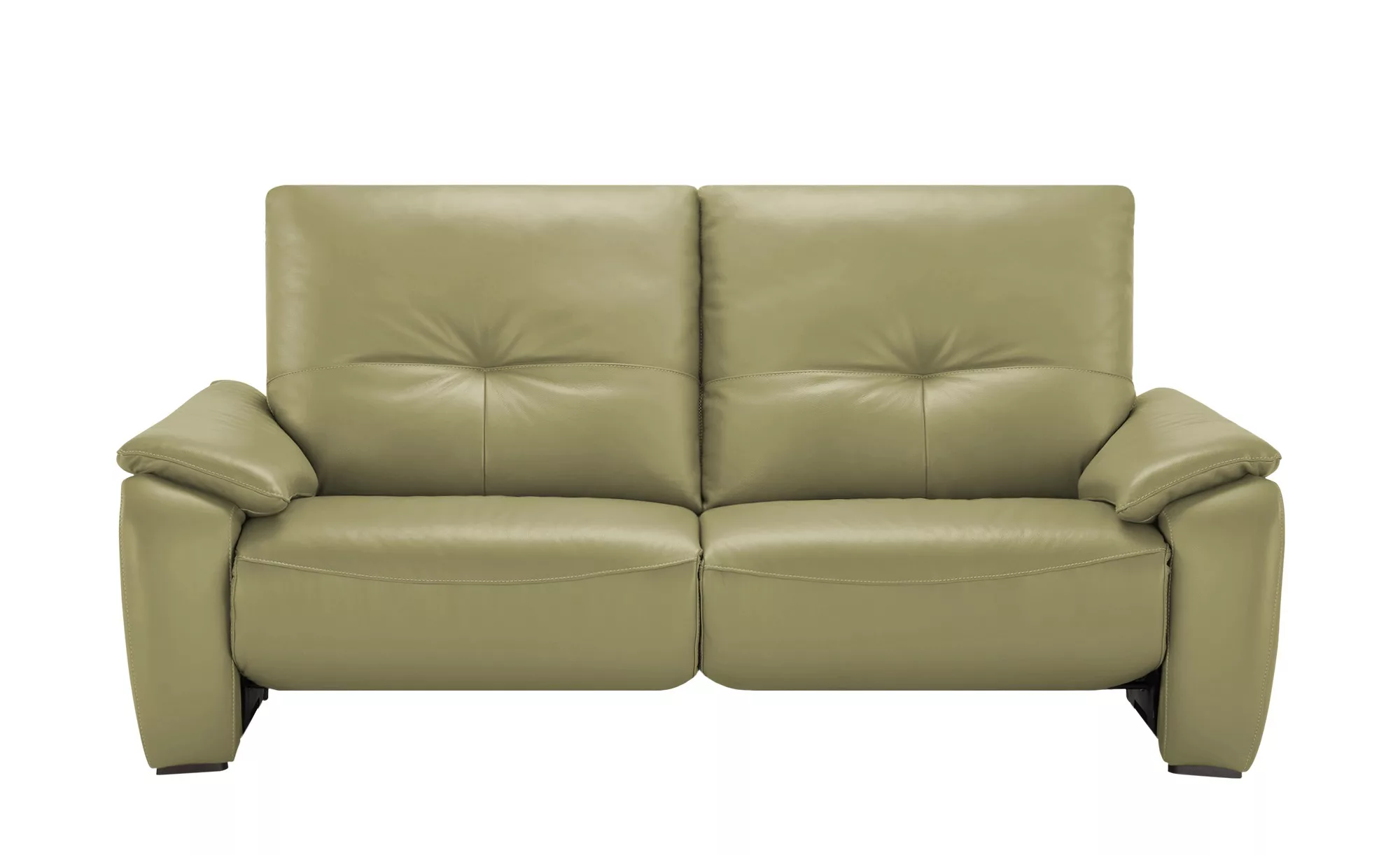 Wohnwert Sofa  aus Echtleder Halina ¦ grün ¦ Maße (cm): B: 205 H: 98 T: 98 günstig online kaufen