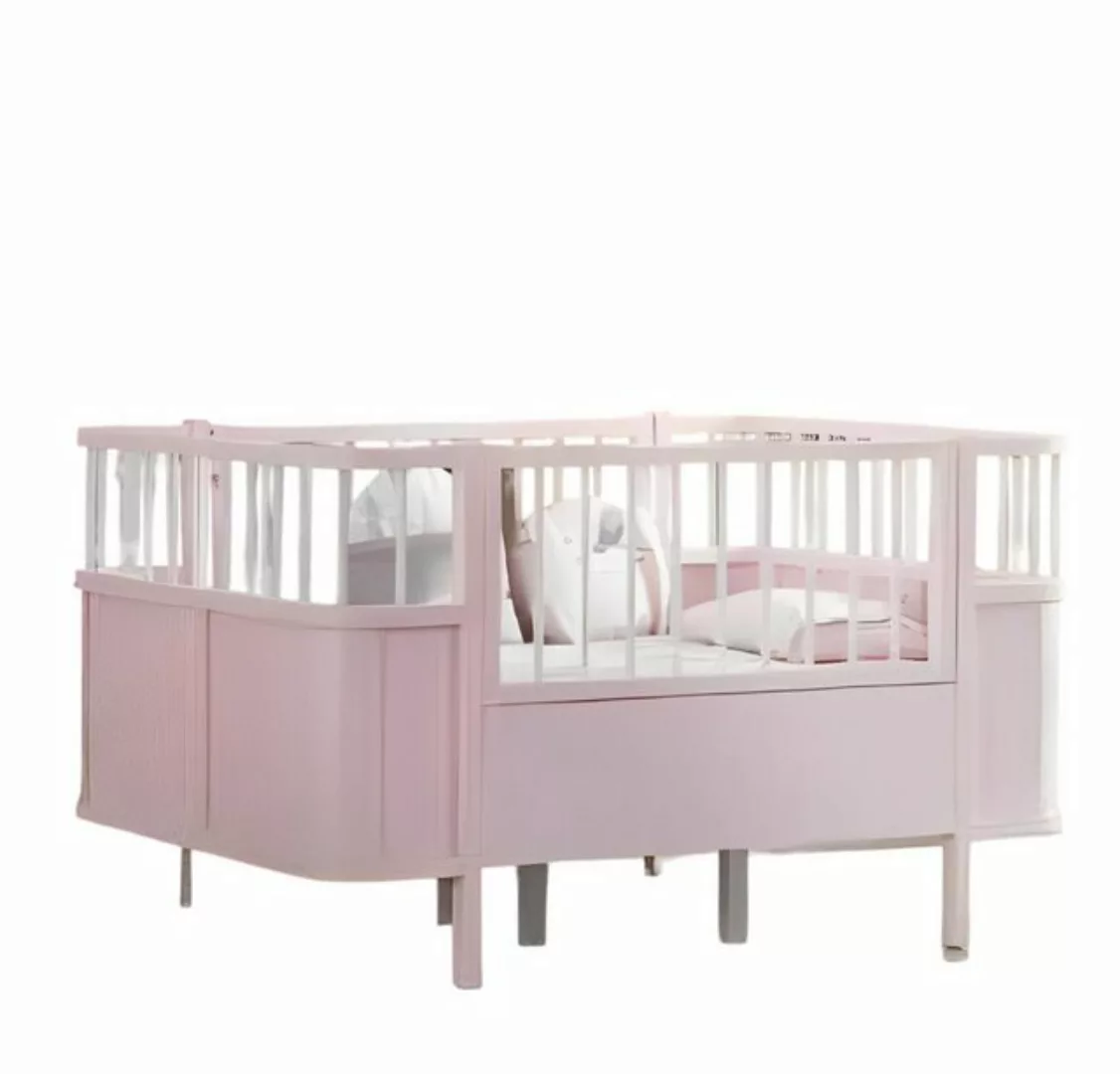 JVmoebel Kinderbett Kinderzimmer Bett Rosa Design Moderne Babybett Luxus Ho günstig online kaufen