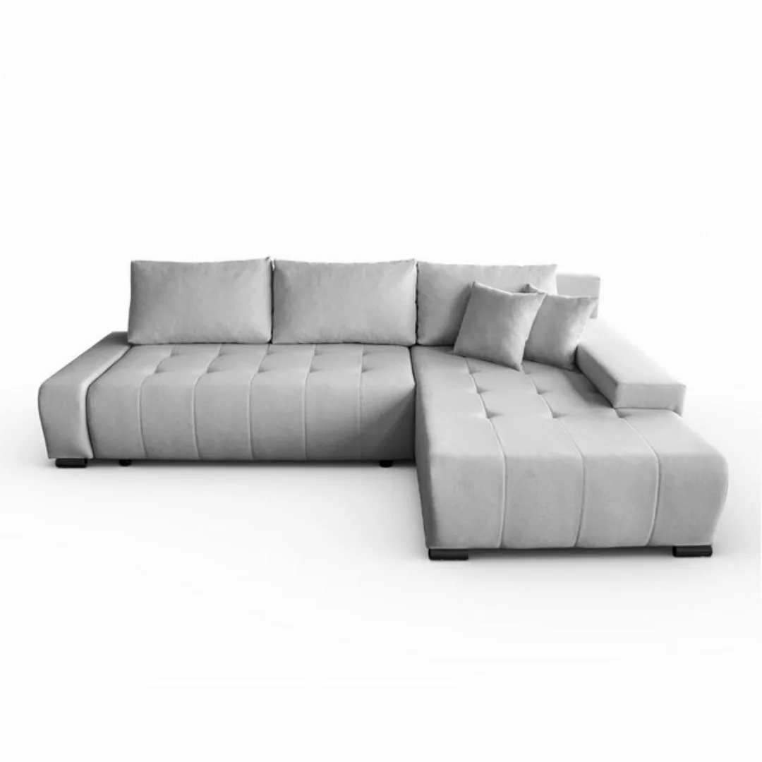 Beautysofa Ecksofa DRACO mit Schlaffunktion, mit Bettkasten, Ecke mit Einfü günstig online kaufen