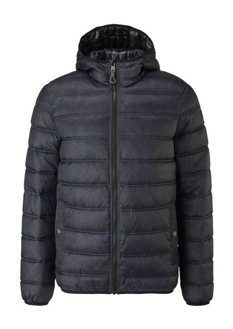 QS Steppjacke Baisc (1, 1-St) mit Kapuze, Farbakzente günstig online kaufen