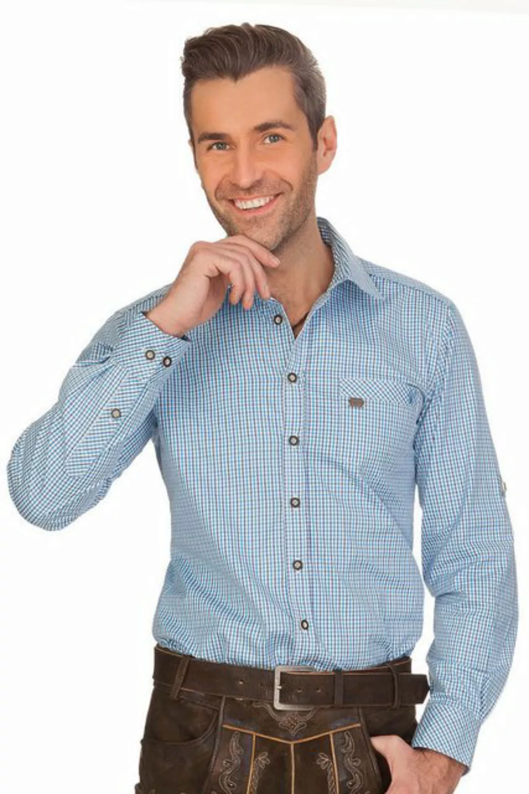 Spieth & Wensky Trachtenhemd Trachtenhemd - GRASDORF - blau günstig online kaufen