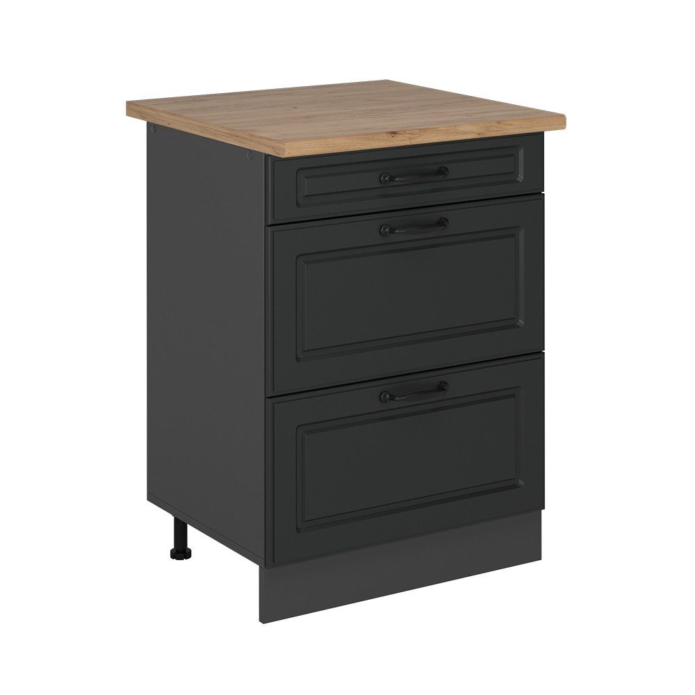 Vicco Unterschrank R-Line, Anthrazit Landhaus/Anthrazit, 60 günstig online kaufen
