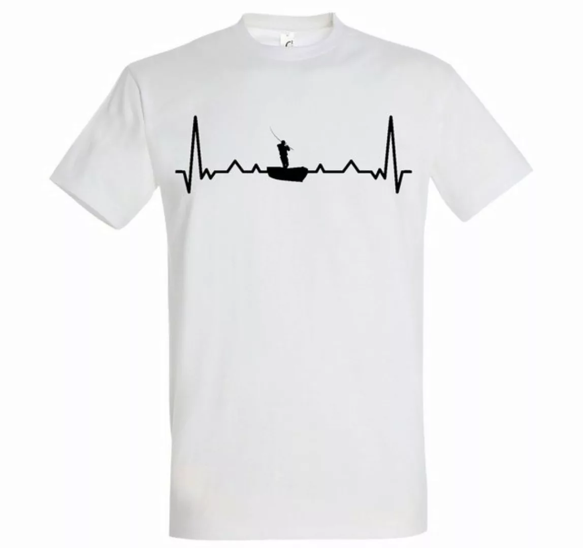 Youth Designz T-Shirt Heartbeat Angeln Herren Shirt mit lustigem Angler Fro günstig online kaufen