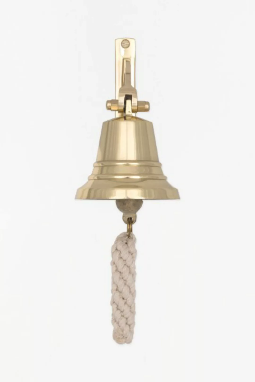 Glocke mit Seilklöppel aus Messing, ⌀ 15cm günstig online kaufen