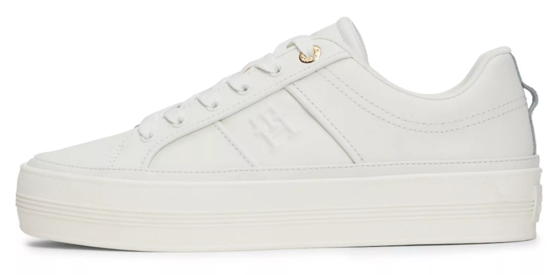 Tommy Hilfiger Plateausneaker "ESSENTIAL VULC SNEAKER MONOGRAM", Freizeitsc günstig online kaufen