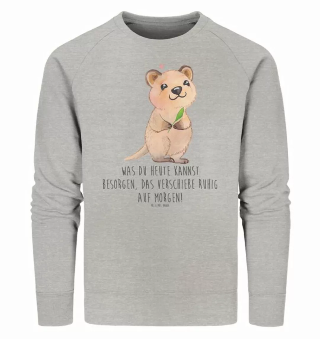 Mr. & Mrs. Panda Longpullover Größe XL Quokka Happy - Heather Grey - Gesche günstig online kaufen