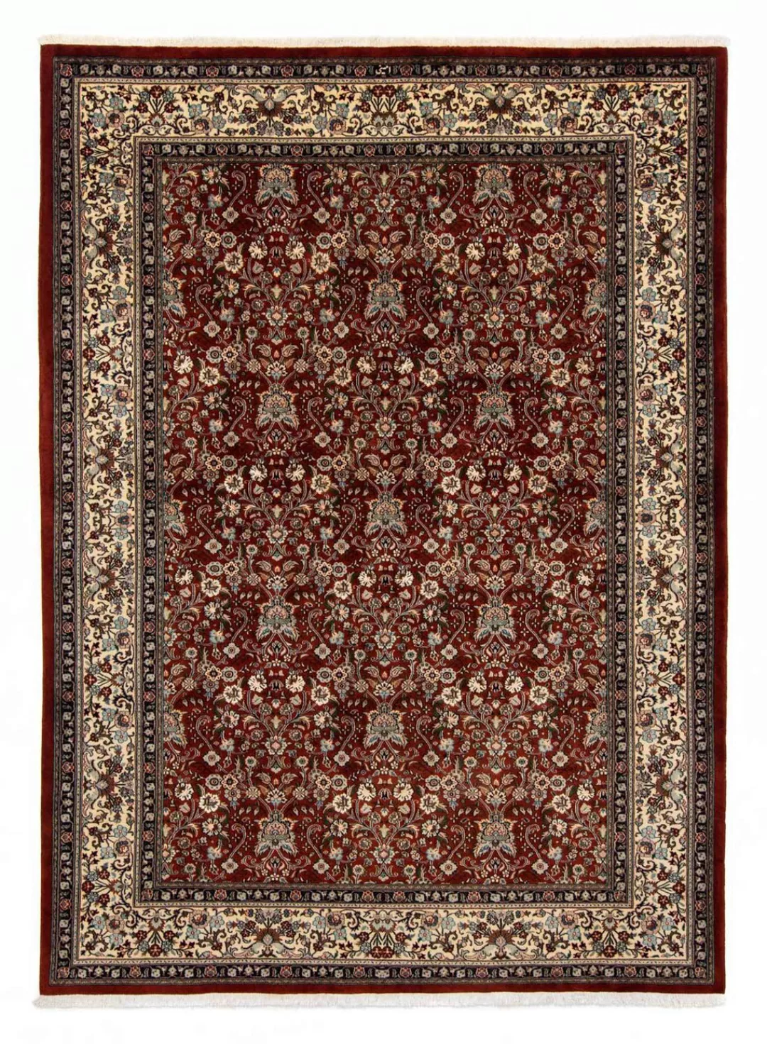 morgenland Wollteppich »Moud Blumenmuster Beige 289 x 203 cm«, rechteckig, günstig online kaufen