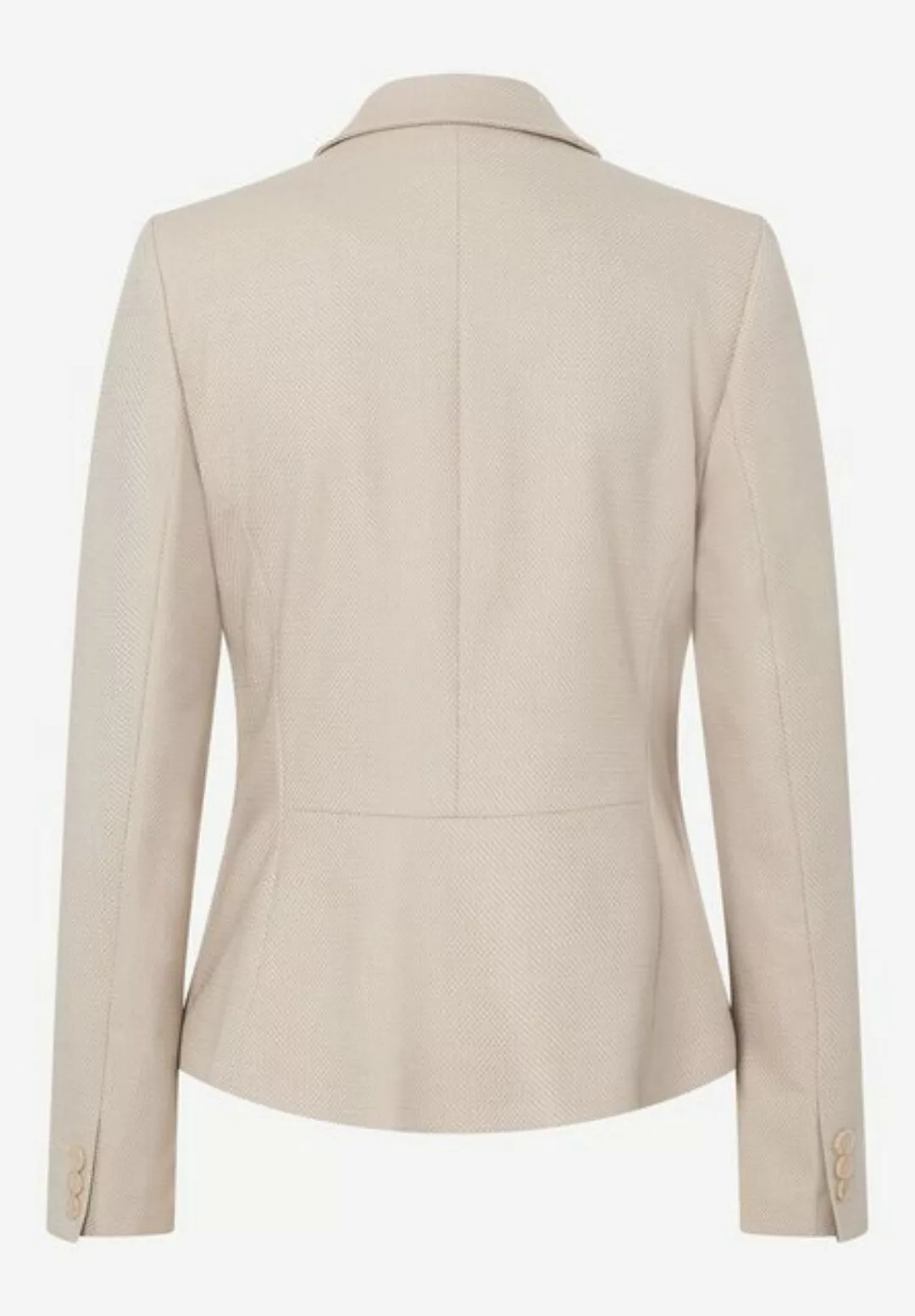 MORE&MORE Sweatblazer Struktur-Blazer beige Frühjahrs-Kollektion günstig online kaufen