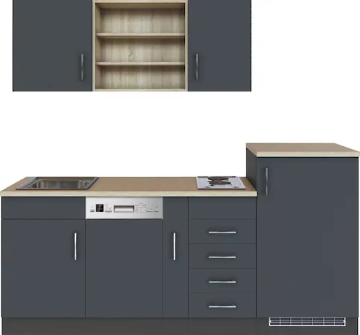 KOCHSTATION Küche »KS-Mali«, Breite 210 cm, mit E-Geräten günstig online kaufen