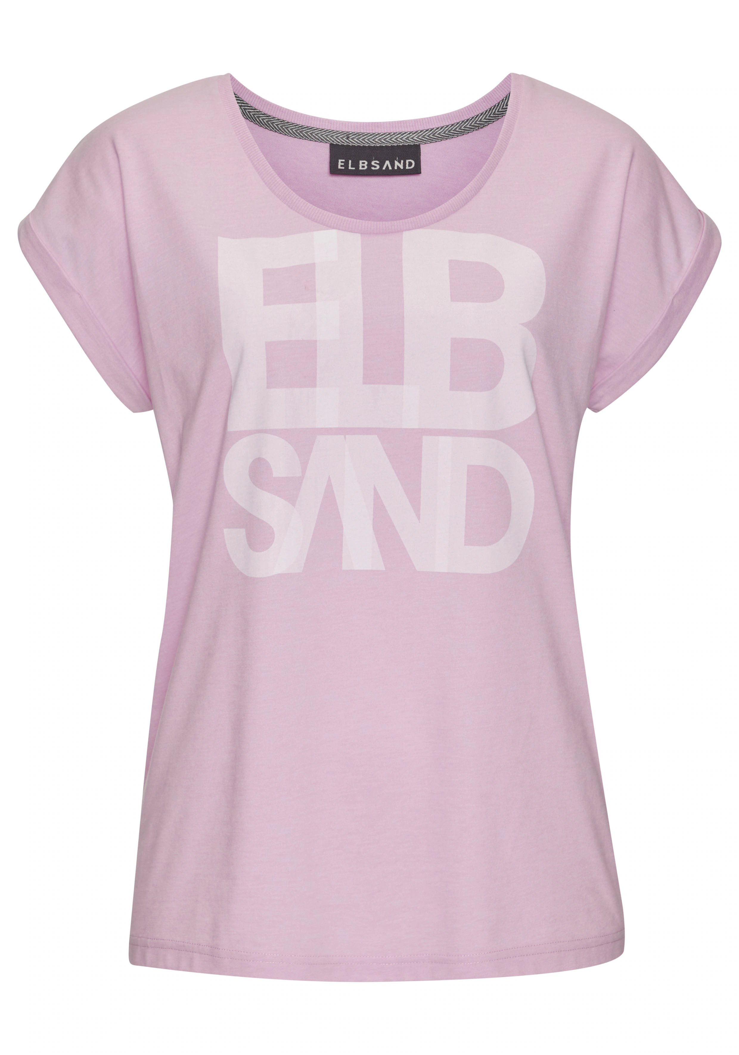 Elbsand T-Shirt "Eldis", mit Logodruck, Kurzarmshirt aus Baumwoll-Mix, spor günstig online kaufen
