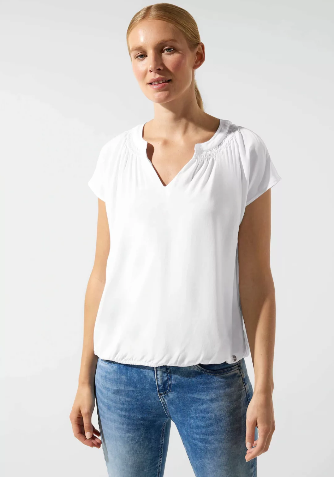 STREET ONE Shirtbluse, mit Raffung günstig online kaufen