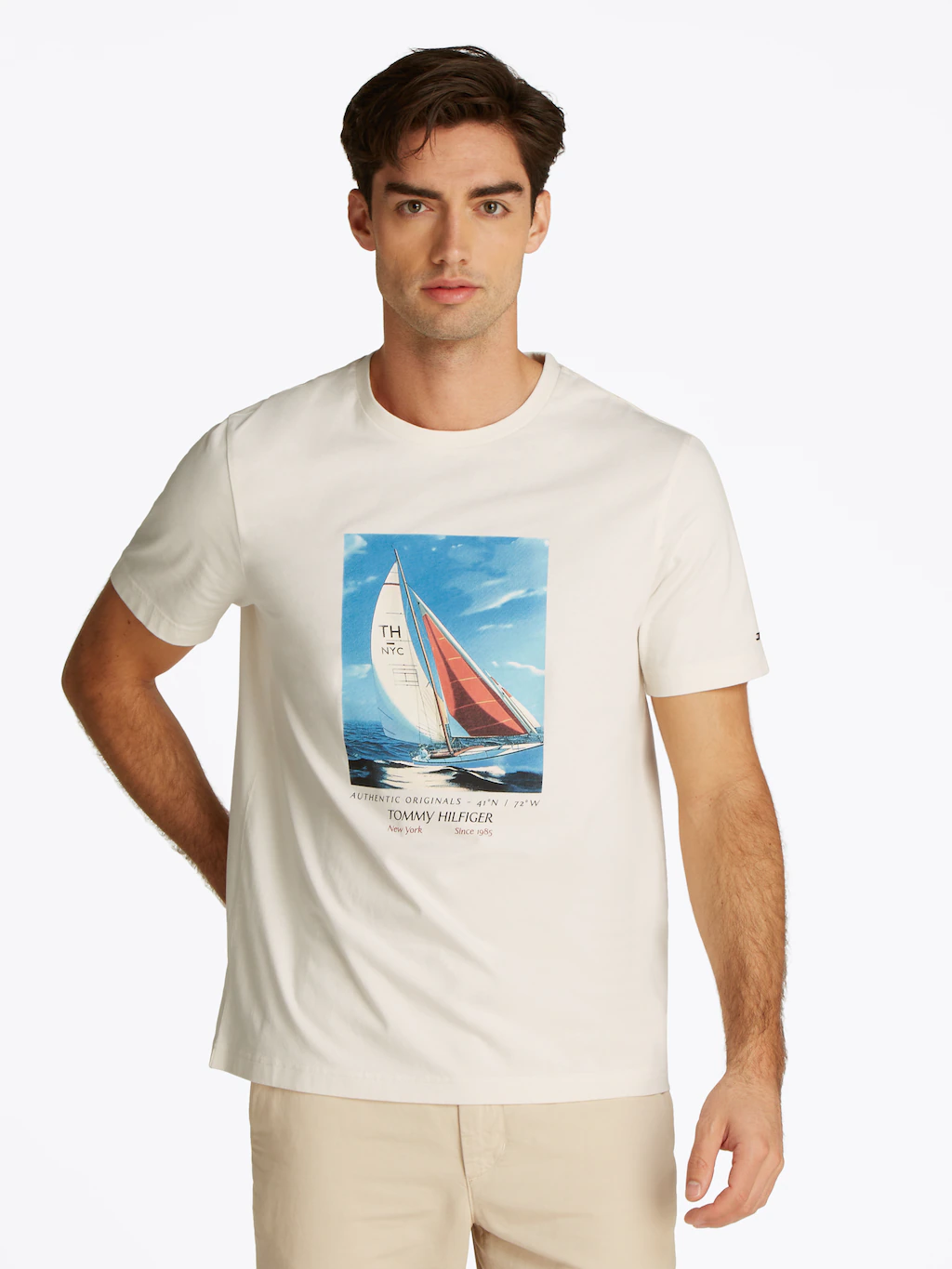 Tommy Hilfiger T-Shirt "HILFIGER COLOR PHOTO PRINT TEE", mit modischem Prin günstig online kaufen