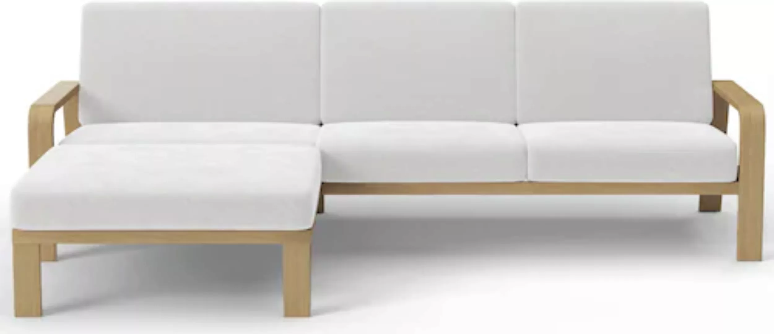 sit&more Ecksofa "Kolding L-Form", Armlehnen aus Buchenholz in natur, versc günstig online kaufen