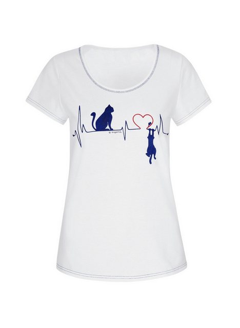 Trigema T-Shirt TRIGEMA Atemberaubendes T-Shirt mit tollem Print (1-tlg) günstig online kaufen