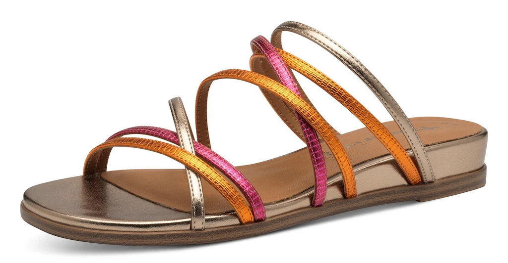 Tamaris Pantolette, Keilabsatz, Sommerschuh, Schlupfschuh in veganer Verarb günstig online kaufen
