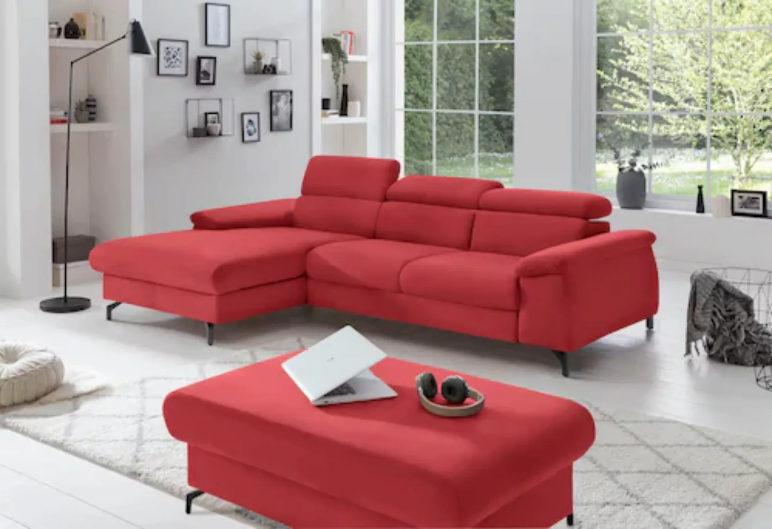 COTTA Ecksofa »Kitty L-Form«, Modern, L-Form, Bodenfreiheit 12,5 cm günstig online kaufen