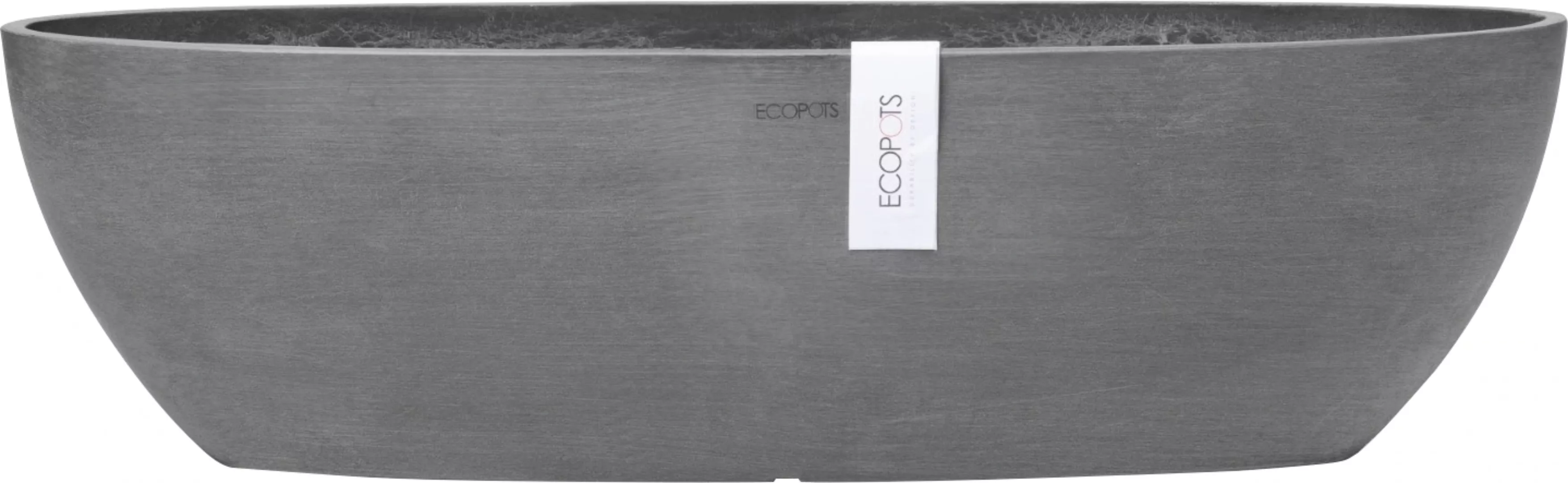 Ecopots Pflanzschale Sofia Lang Grau 56 cm x 14 cm x 16 cm günstig online kaufen