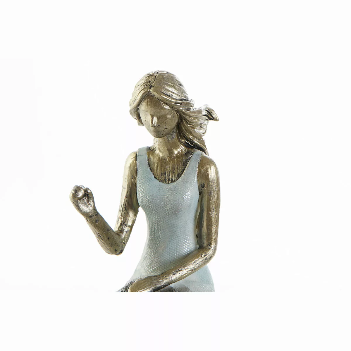 Deko-figur Dkd Home Decor Damen Blau Golden Harz Moderne (13 X 8,5 X 17,5 C günstig online kaufen