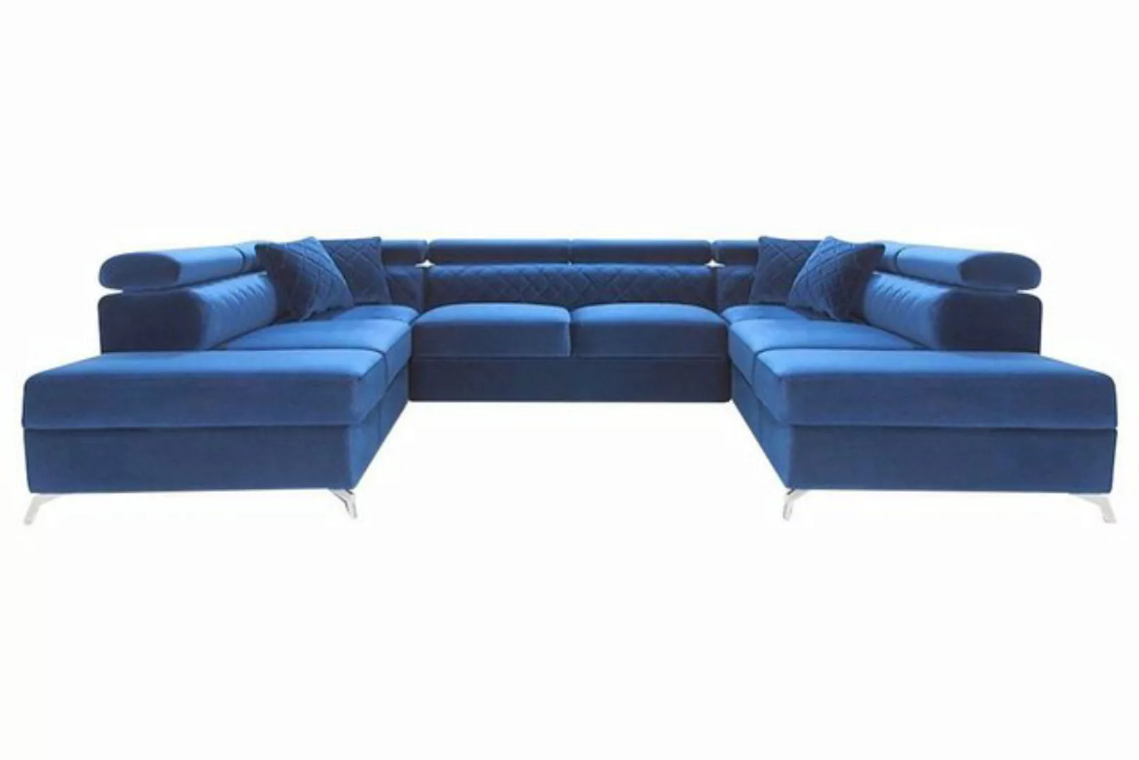 JVmoebel Ecksofa Wohnlandschaft Bettfunktion Stoff Ecksofa U-Form Couch, Ma günstig online kaufen
