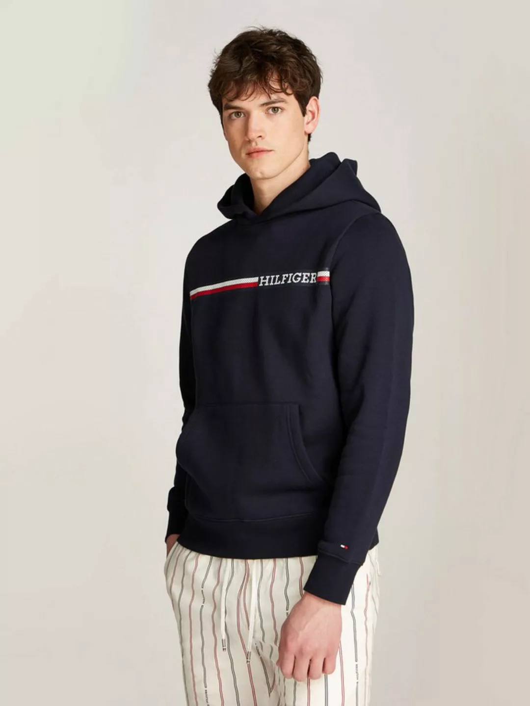 Tommy Hilfiger Hoodie CHEST STRIPE HOODY günstig online kaufen