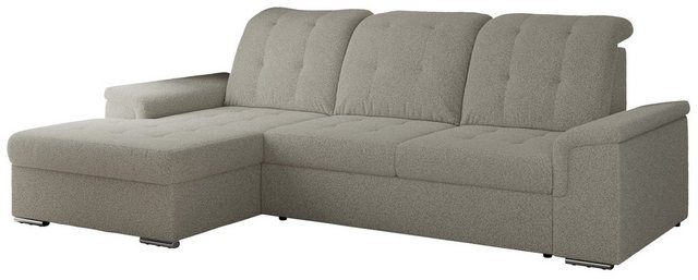 MKS MÖBEL Ecksofa MADRITO L, Set, Schlafsofa, Wellenfedern, T30-Schaum, Eck günstig online kaufen