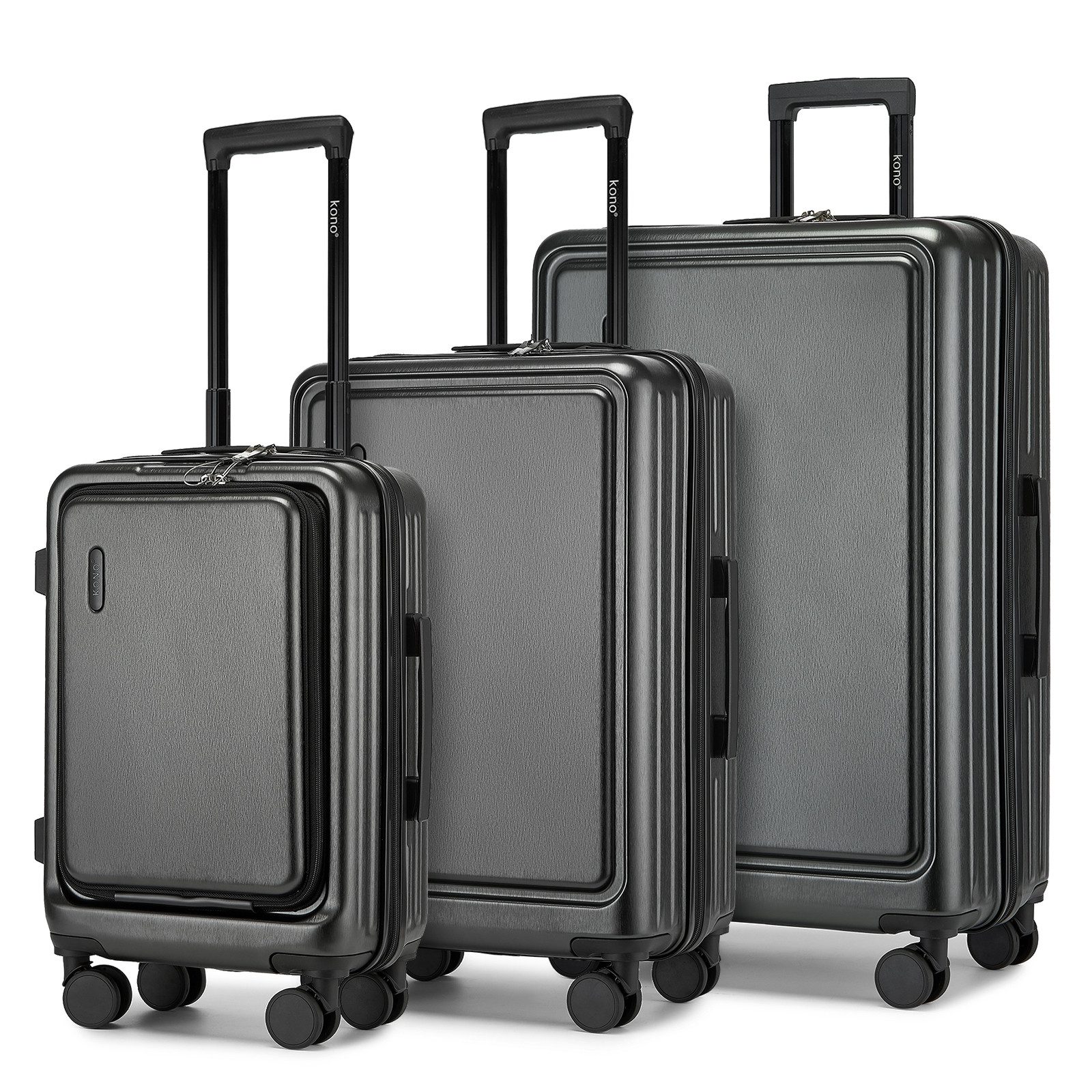 KONO Business-Koffer Kabinengepäck-Trolley aus Hartschalenmaterial (ABS+PC) günstig online kaufen