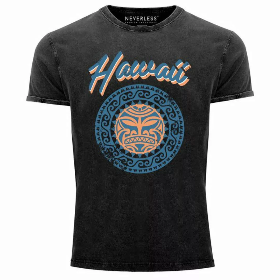 Neverless Print-Shirt Herren T-Shirt Hawaii Tattoo Tribal Maui Ethno Style günstig online kaufen