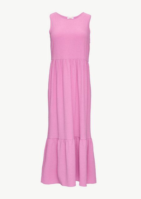 s.Oliver Maxikleid Volants-Kleid mit Crêpe-Struktur Cut Out, Volants günstig online kaufen
