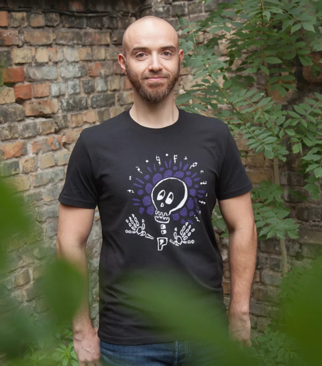 Sugar Skull Halloween - Fair Wear Männer T-shirt günstig online kaufen