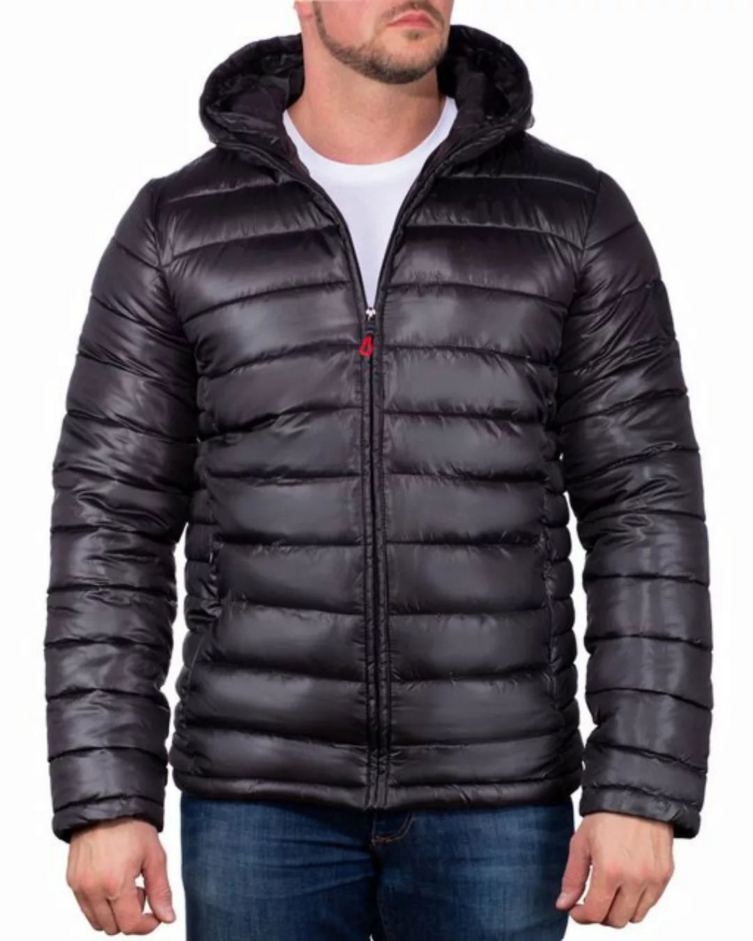 Geo Norway Allwetterjacke Herren Steppjacke bacalender Black XXL mit Kapuze günstig online kaufen