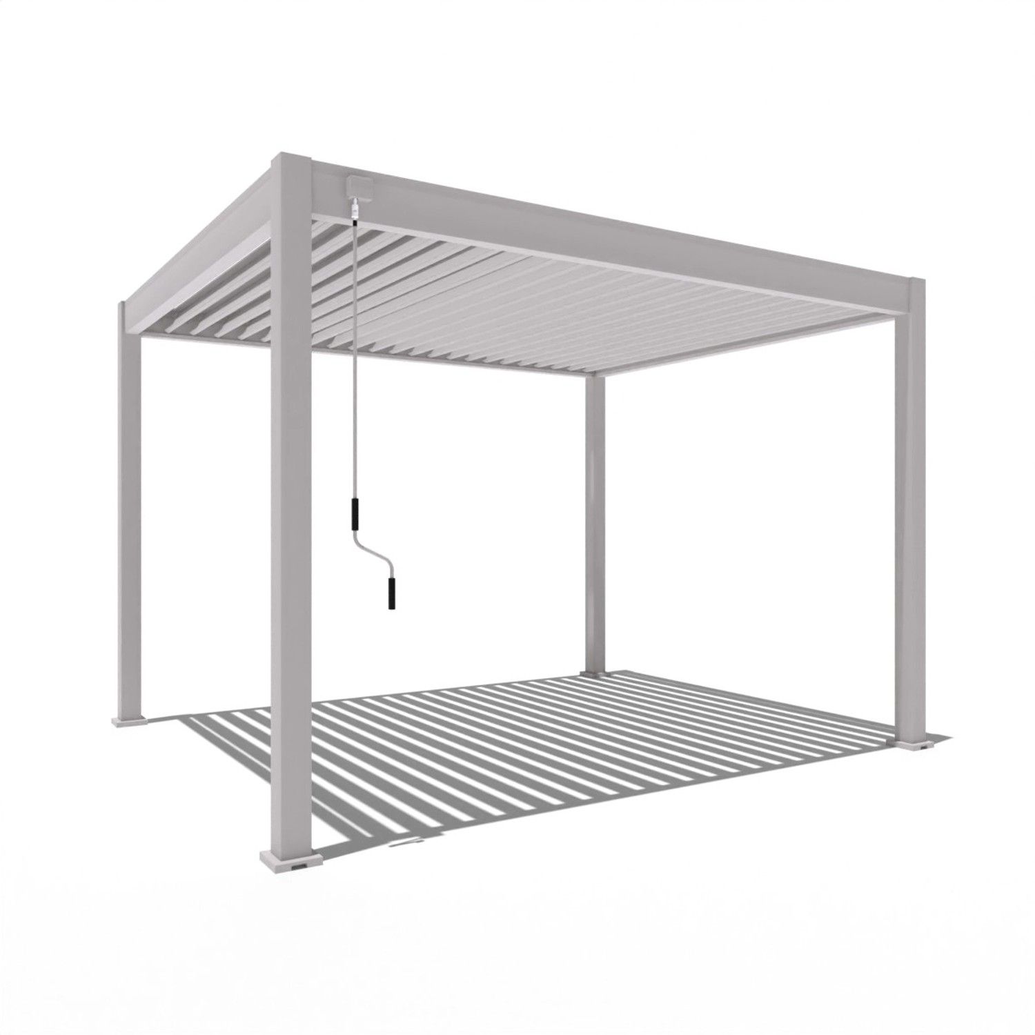 Weide Classic Alu-Stahl Pavillon 3 x 3,6 M Ivory Sand Pergola Freistehend günstig online kaufen