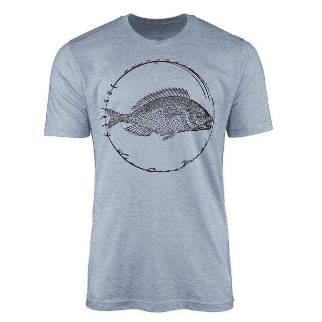 Sinus Art T-Shirt T-Shirt Tiefsee Fische - Serie: Sea Creatures, feine Stru günstig online kaufen